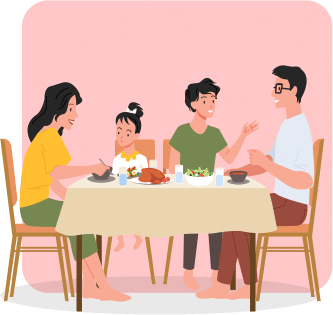 Thumbnail of family at the table
