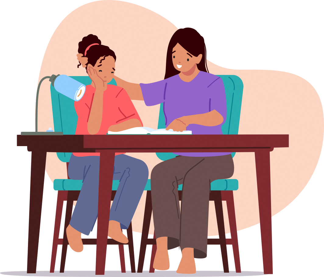 Banner image of parent guiding their child